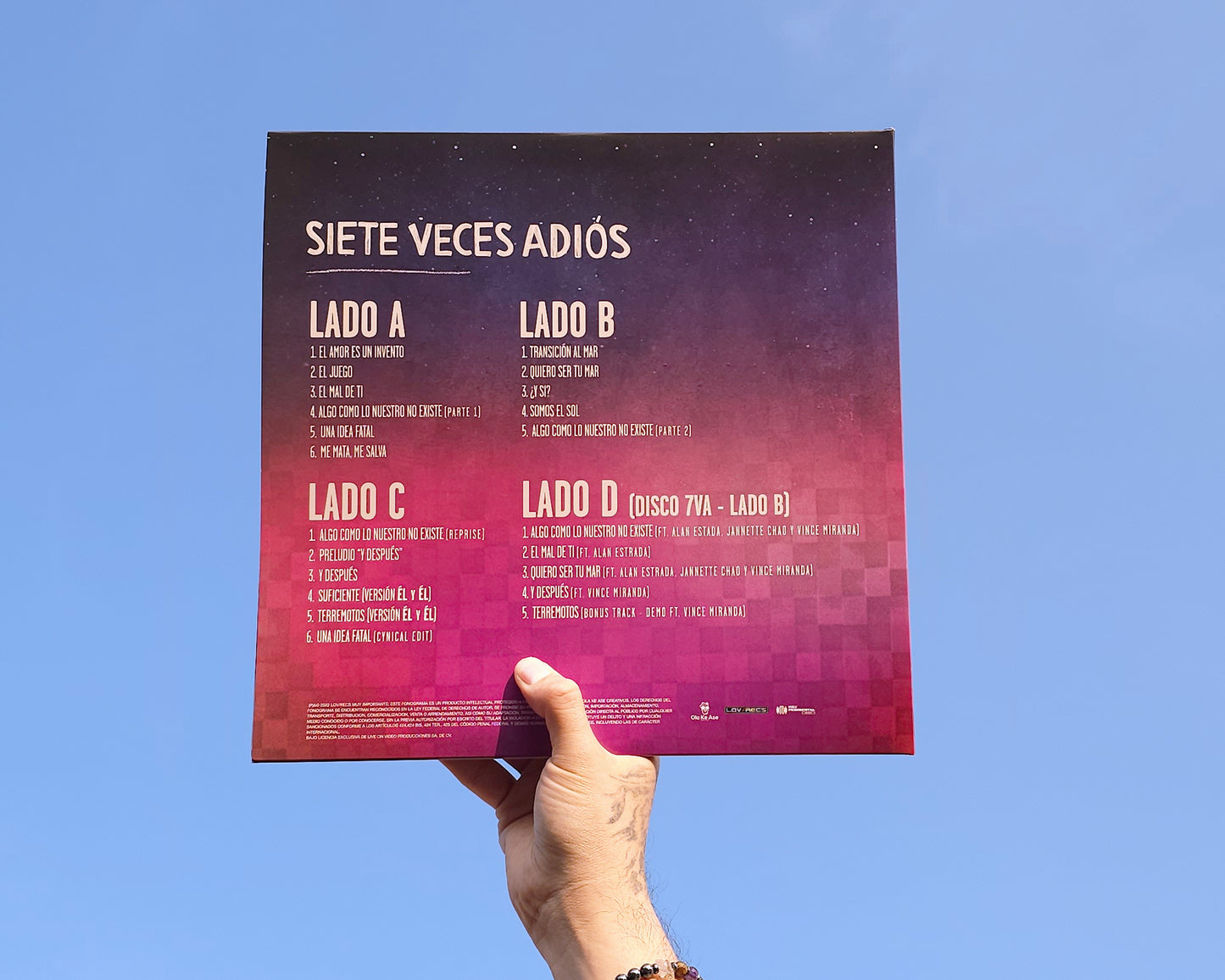 Vinilo Deluxe de Siete Veces Adiós