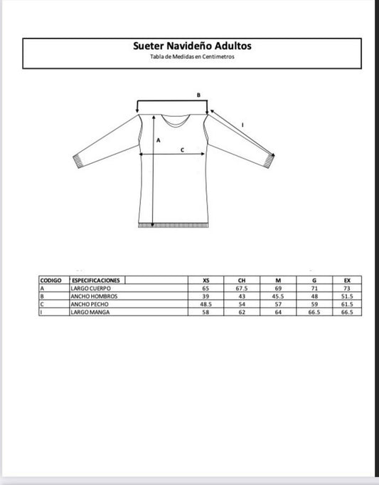 Ugly sweater Siete Veces Adiós