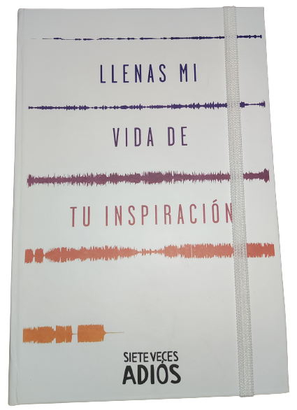 Libreta "Llenas mi vida de tu inspiración" con/sin pluma