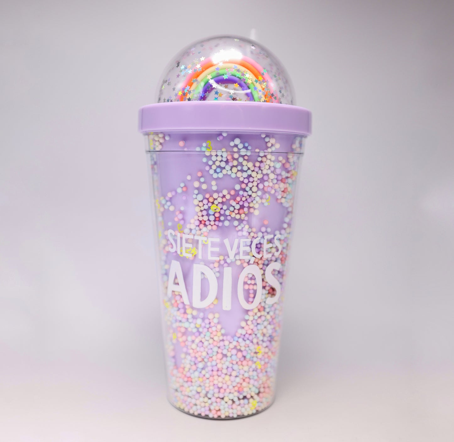Vaso siete veces adiós arcoíris