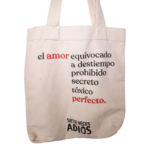 totebag siete veces adios