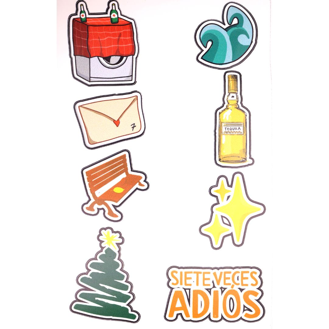 Adios Stickers Stickers - Siete Veces Adiós - Tienda en línea